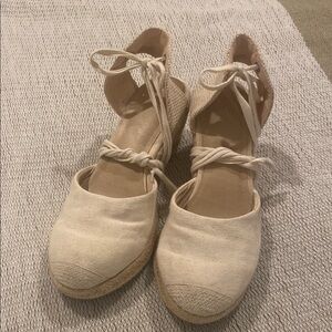 Urban Outfitters Cream Espadrilles Shoes